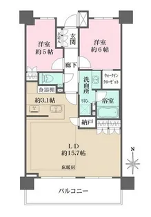 ザ・パークハウス上野池之端レジデンス【7階】の間取り