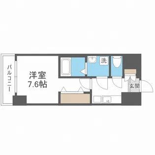 エグゼ大阪城【11階】の間取り