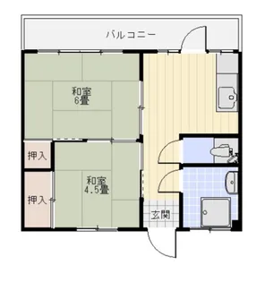 山下1ビル【2階】の間取り