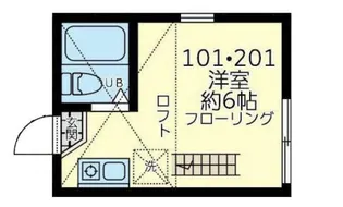 ユナイト新横浜トーマス・グラバー【1階】の間取り