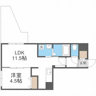 ブランシャールEK琴似【1階】の間取り