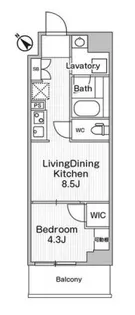 コンフォリア・リヴ巣鴨【3階】の間取り