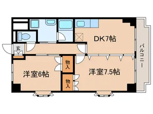 カルテットKOBORI D棟【5階】の間取り