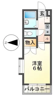 ユーコート八王子【2階】の間取り