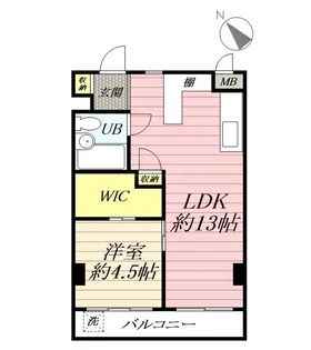 グリーンマンション南足柄【4階】の間取り
