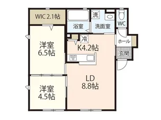 ユアメゾン矢野東【1階】の間取り