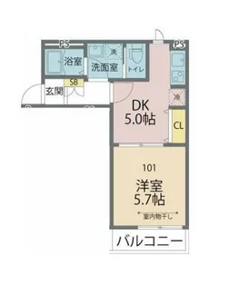 ホレス津田沼【2階】の間取り