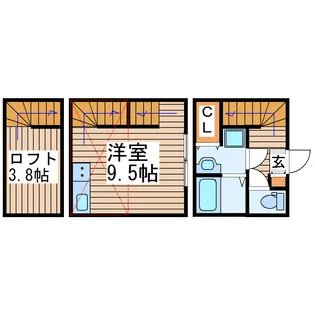 アステラス北四番丁の間取り