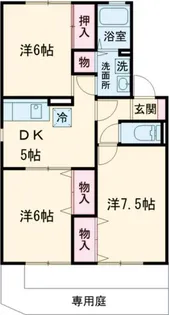 クレールコンフォート C【1階】の間取り