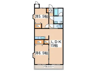 エスポアール本厚木【2階】の間取り