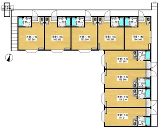 プリシード中野【1階】の間取り