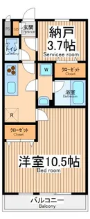 リブリ・百合ヶ丘【1階】の間取り