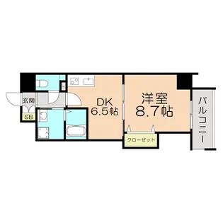 ベルパーク靱本町【4階】の間取り