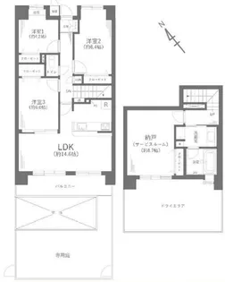 ドラゴンマンション橋本十弐番館【2階】の間取り