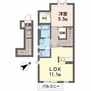 ネイビーハウス【2階】の間取り