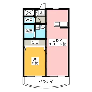 パールハイツ05【1階】の間取り