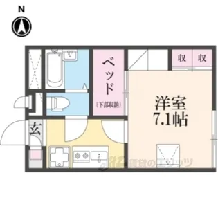 レオパレスK・K【1階】の間取り