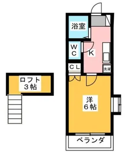 アーバニア猫洞【2階】の間取り