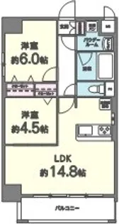 サンカトル【8階】の間取り