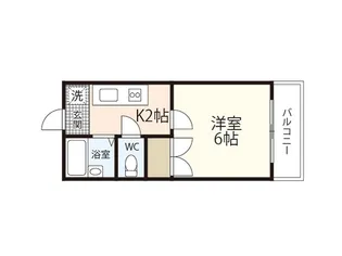 第3カトービル【2階】の間取り