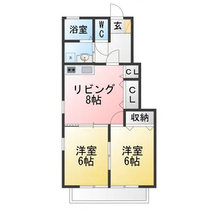 メルヴェーユ【1階】の間取り