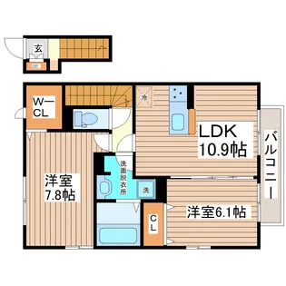 プレシェーナ【2階】の間取り