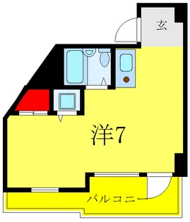 コスモリード文京千駄木【7階】の間取り