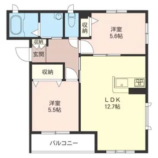ファミールK【2階】の間取り