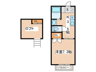 スカイライト大野IV【2階】の間取り