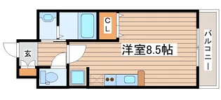 スクエア泉中央【7階】の間取り