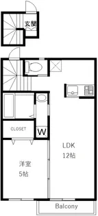 フローレス2015【2階】の間取り