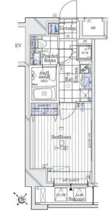 ガリシアレジデンス六本木【2階】の間取り