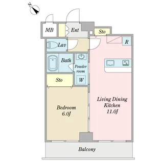 ウィンドミル【2階】の間取り