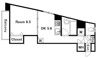 ルクソール錦【8階】の間取り