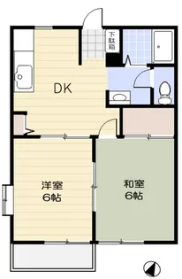 若竹ハイツA【1階】の間取り