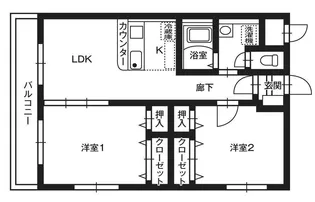 オーベルグランディオ倉前【1階】の間取り