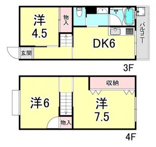 高丸ビルA棟【2階】の間取り