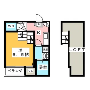 ハーモニーテラス上石川町II【2階】の間取り
