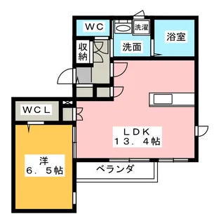 ミストリ有明【3階】の間取り