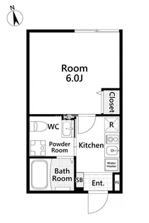 タスキsmart都立大学【1階】の間取り