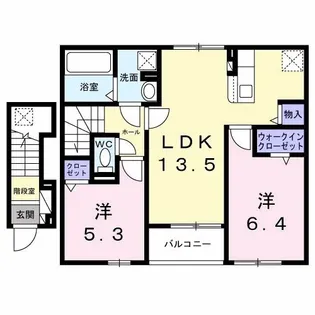 サンライトテラスK・S【2階】の間取り