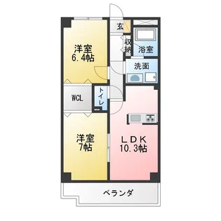 グランメール37【3階】の間取り