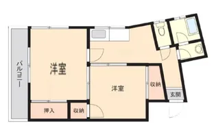 メゾン平和【5階】の間取り