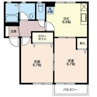 シャーメゾン029【1階】の間取り