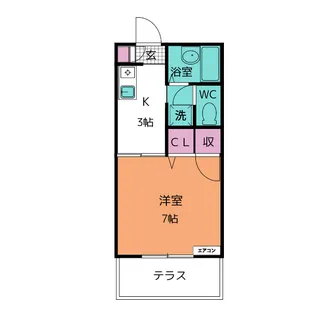 フレグランス前田【1階】の間取り