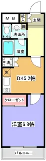 ビィー・ヴァリィ【4階】の間取り