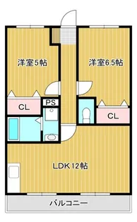 ハイツアクシス【2階】の間取り