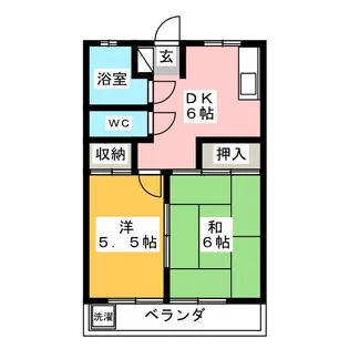 コーポクリハラ【1階】の間取り