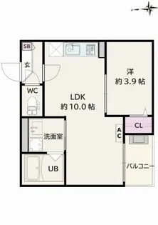 Jack kamiyama I【1階】の間取り