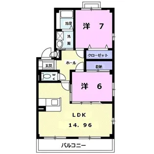 サンライトKII【3階】の間取り